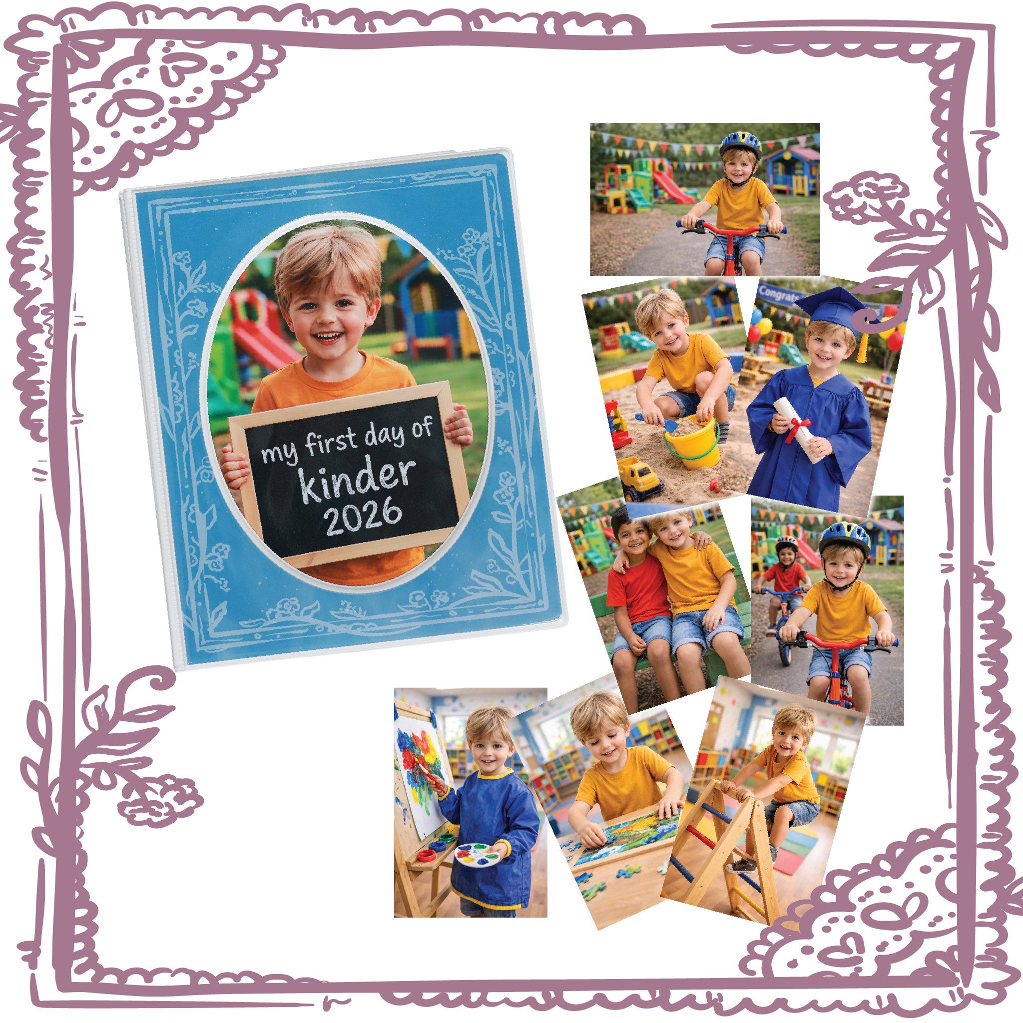 5x7” Photo Album + 9 Print Package