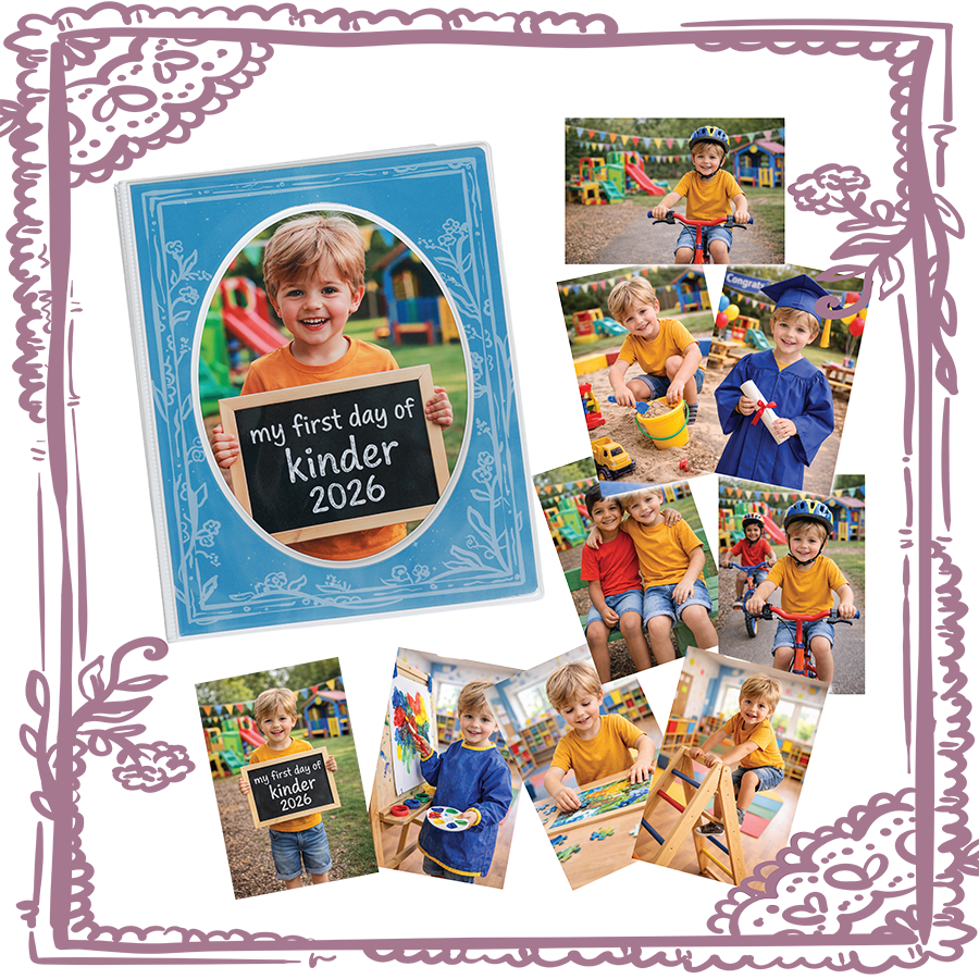 My Kindy Book 5x7" + 9 Print Package