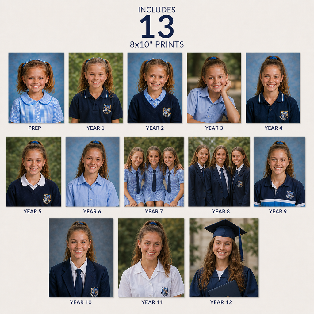 School Album & 13 Print Package - Free Postage!