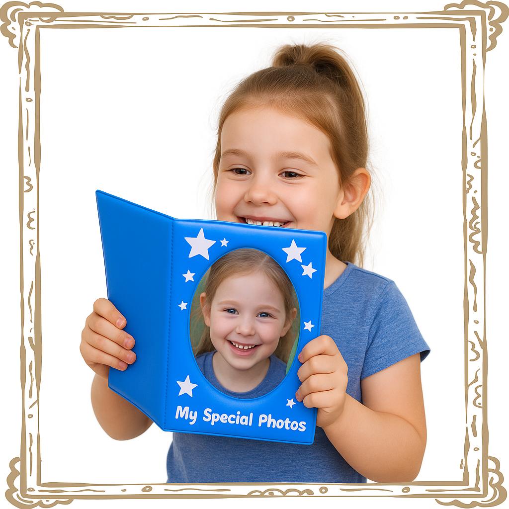 Traditional 5x7" Blue Vinyl Photo Album