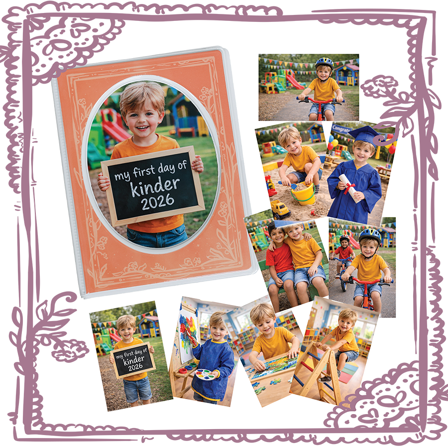 My Kindy Book 5x7" + 9 Print Package
