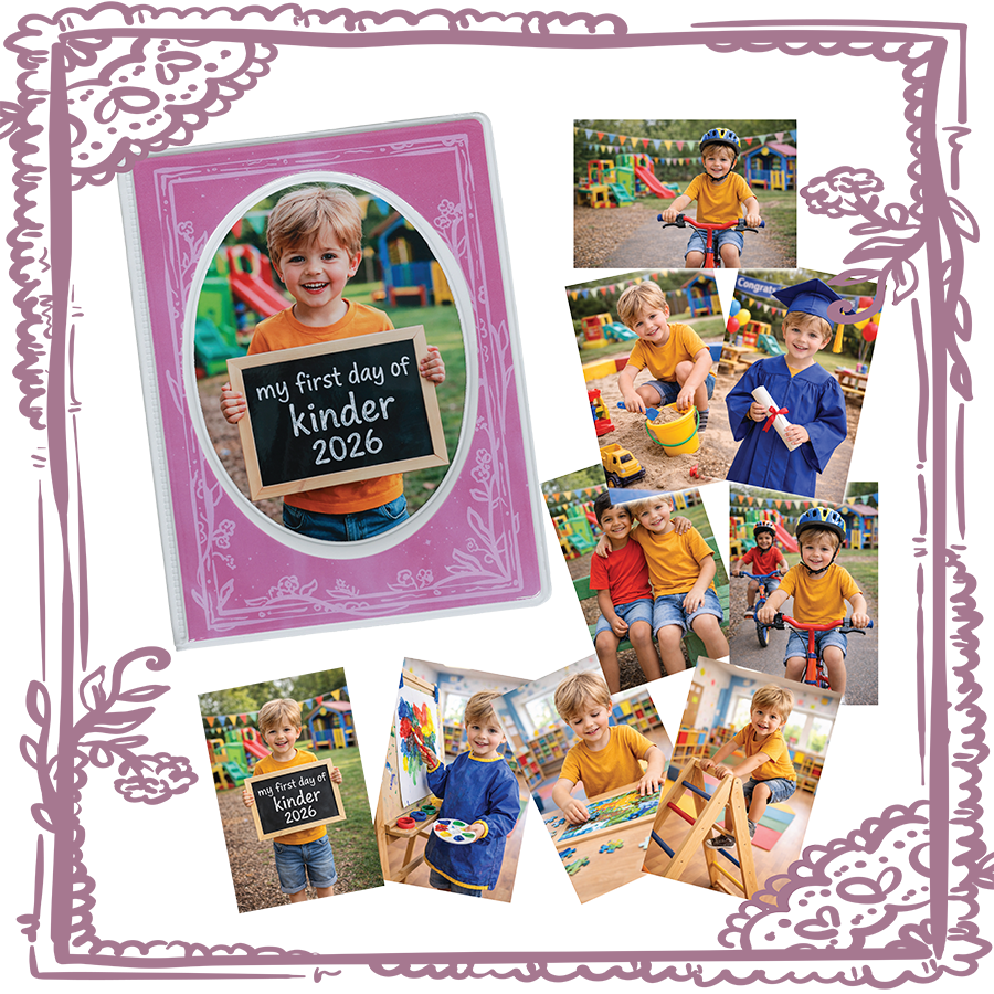 My Kindy Book 5x7" + 9 Print Package